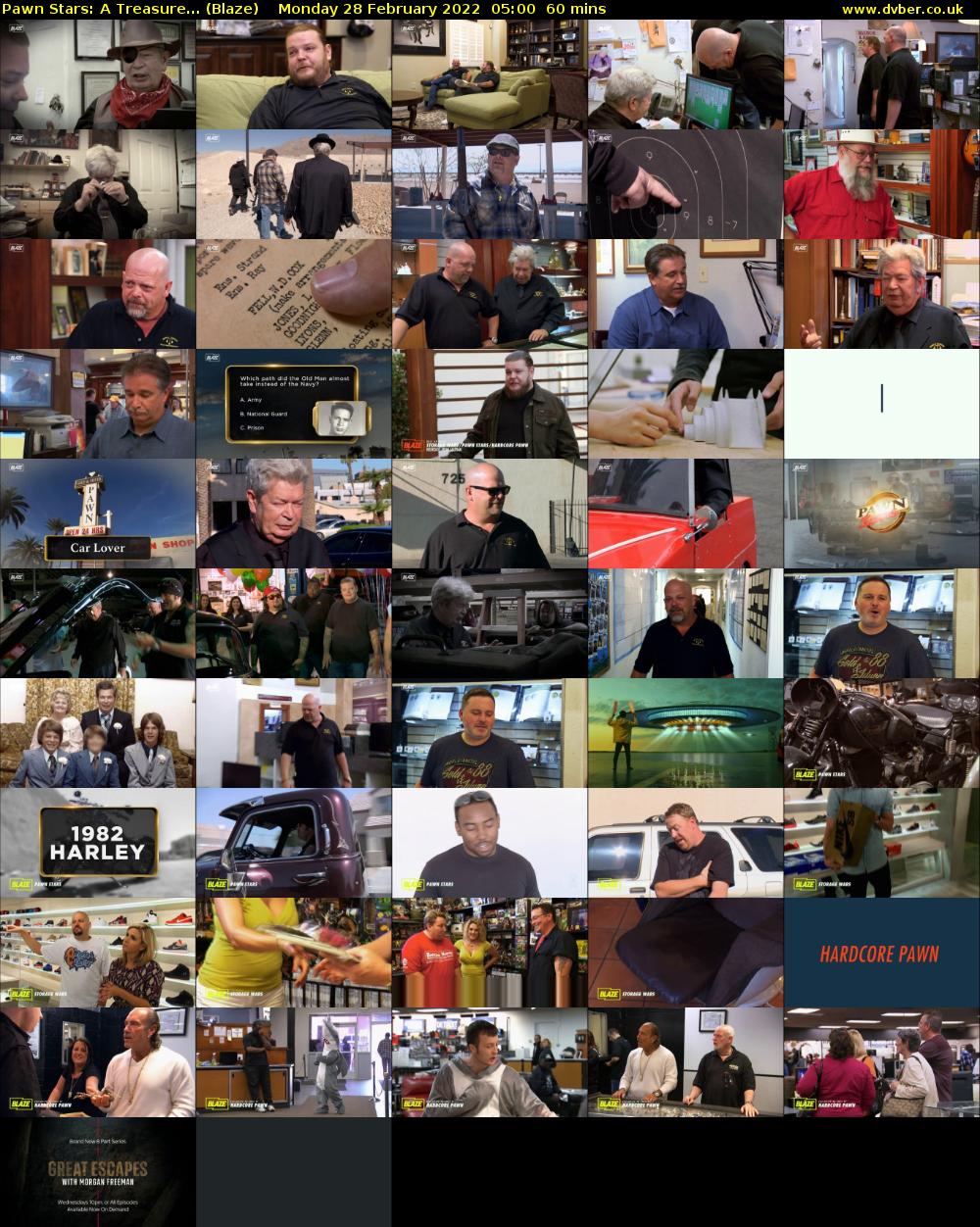 Pawn Stars: A Treasure... (Blaze) Monday 28 February 2022 05:00 - 06:00