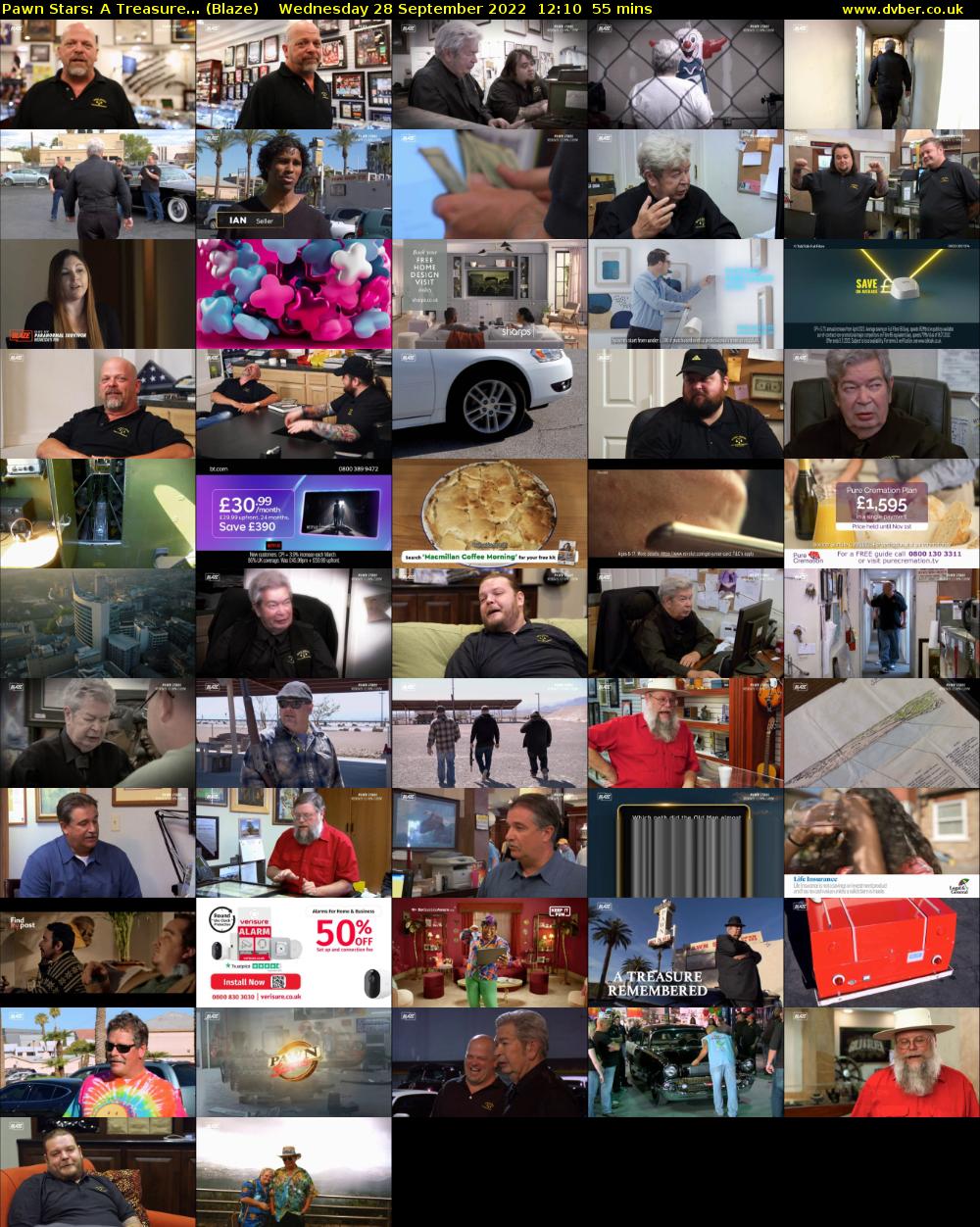 Pawn Stars: A Treasure... (Blaze) Wednesday 28 September 2022 12:10 - 13:05