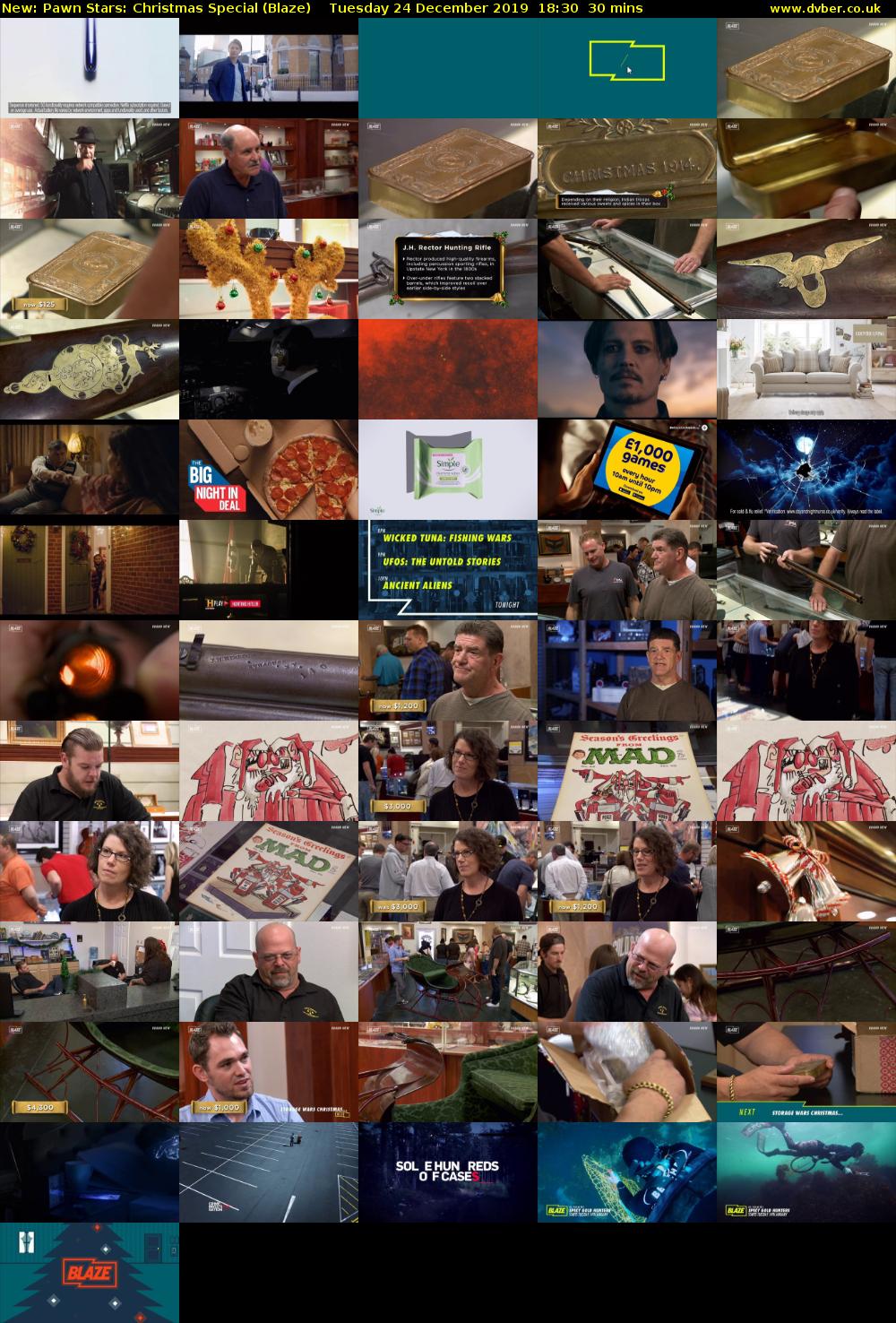 Pawn Stars: Christmas Special (Blaze) Tuesday 24 December 2019 18:30 - 19:00