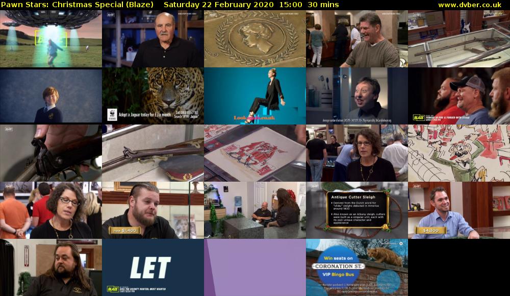 Pawn Stars: Christmas Special (Blaze) Saturday 22 February 2020 15:00 - 15:30