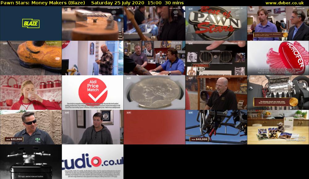 Pawn Stars: Money Makers (Blaze) Saturday 25 July 2020 15:00 - 15:30