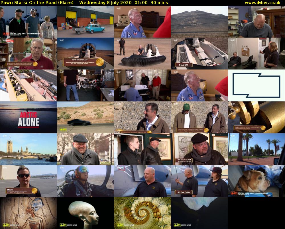 Pawn Stars: On the Road (Blaze) Wednesday 8 July 2020 01:00 - 01:30
