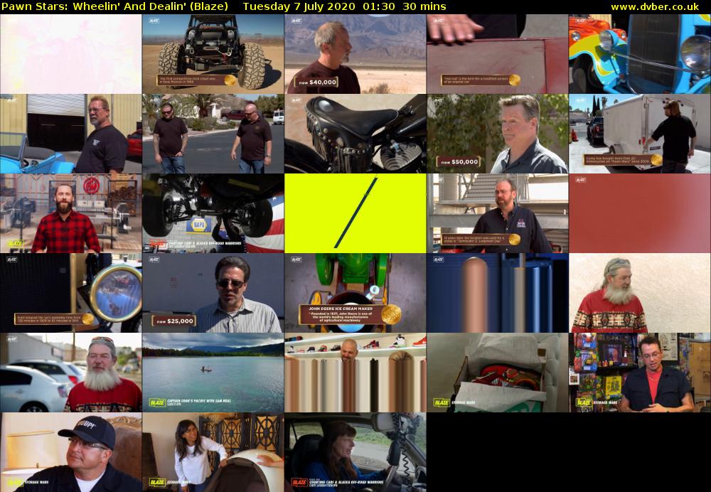 Pawn Stars: Wheelin' And Dealin' (Blaze) Tuesday 7 July 2020 01:30 - 02:00
