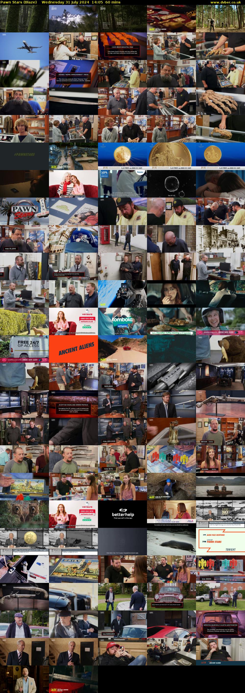 Pawn Stars (Blaze) Wednesday 31 July 2024 14:05 - 15:05
