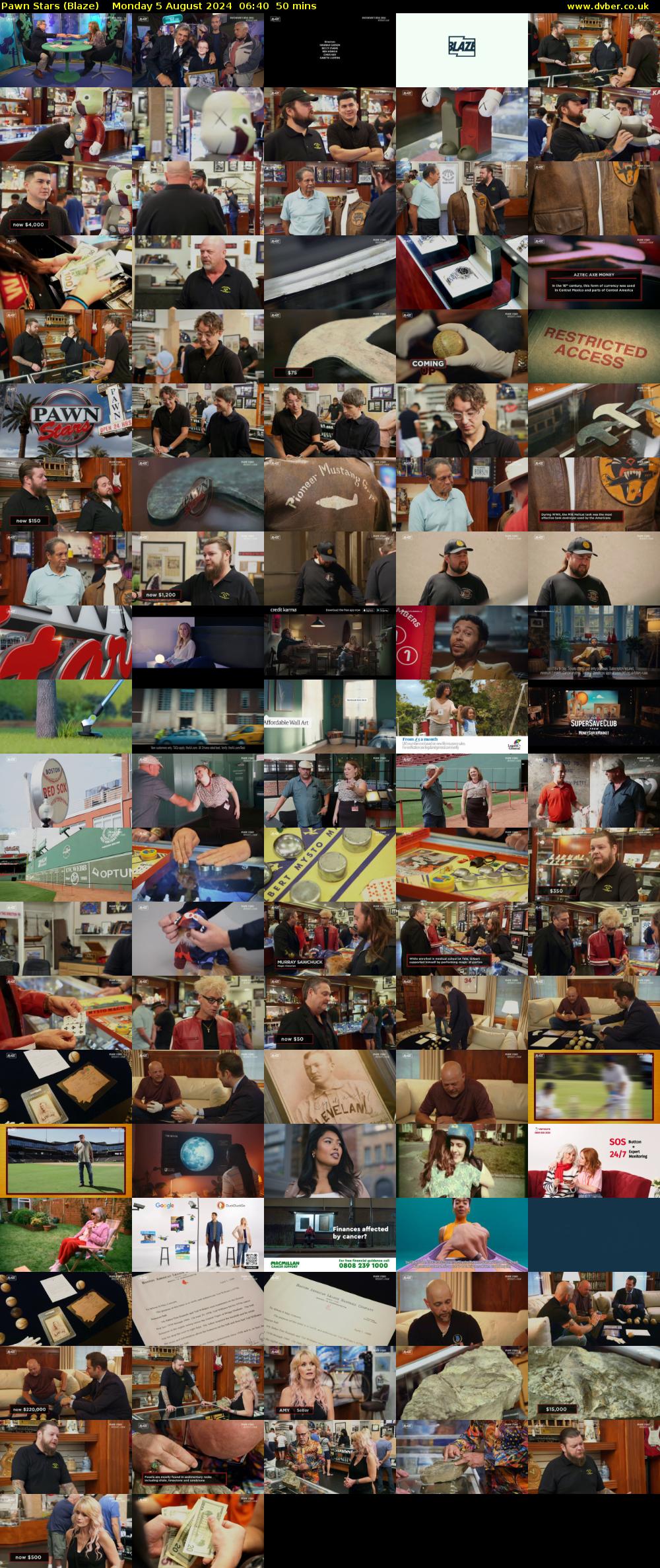 Pawn Stars (Blaze) Monday 5 August 2024 06:40 - 07:30