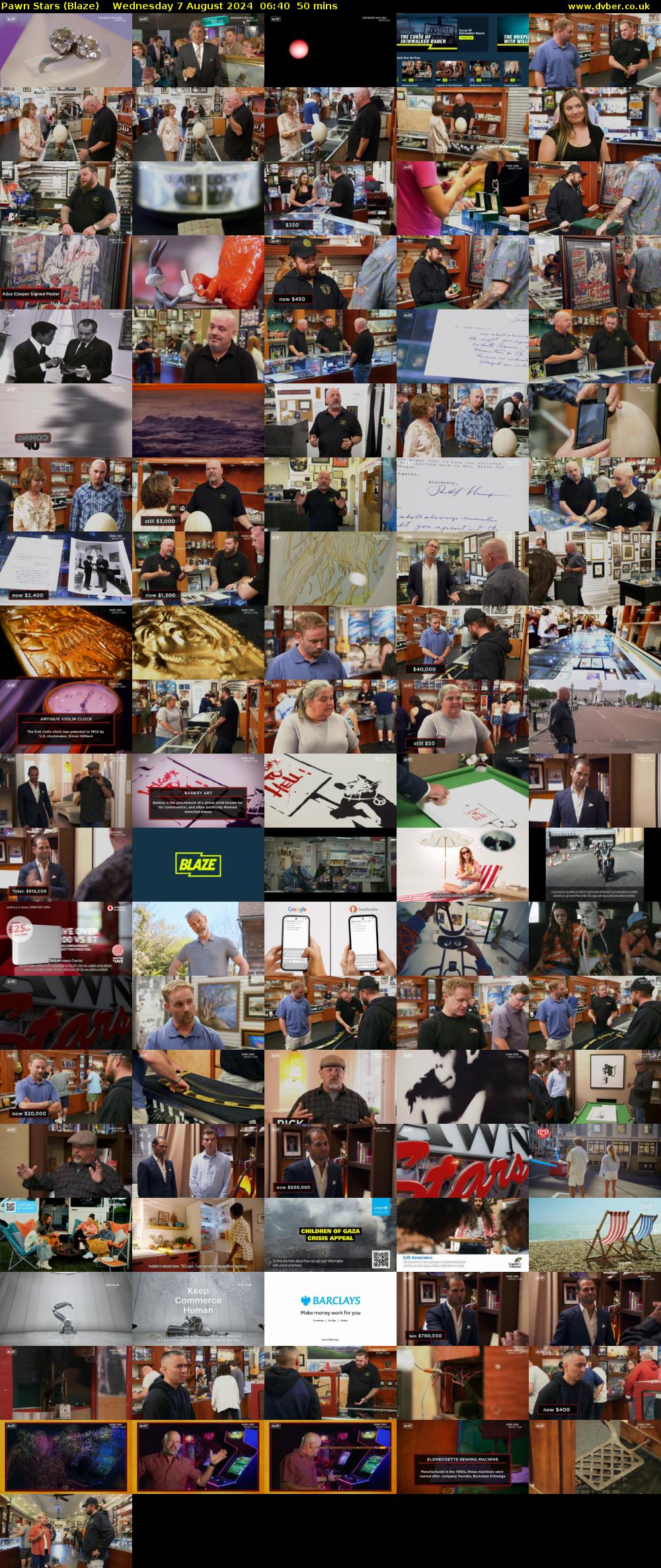 Pawn Stars (Blaze) Wednesday 7 August 2024 06:40 - 07:30