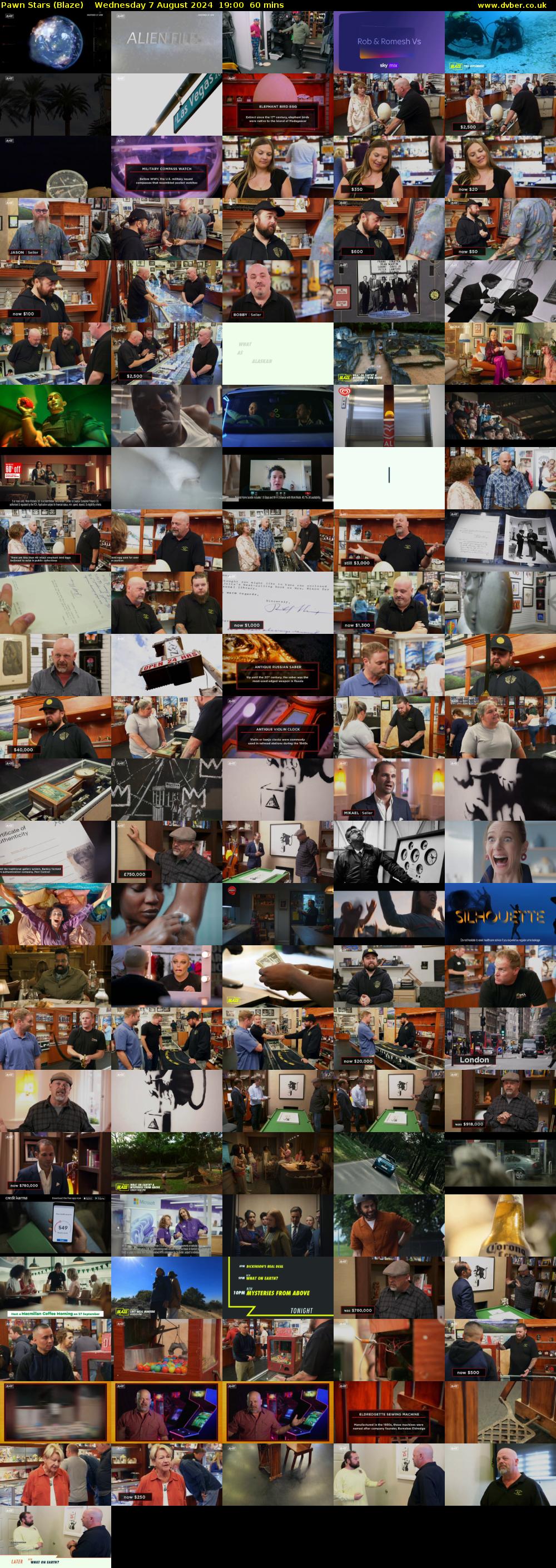 Pawn Stars (Blaze) Wednesday 7 August 2024 19:00 - 20:00