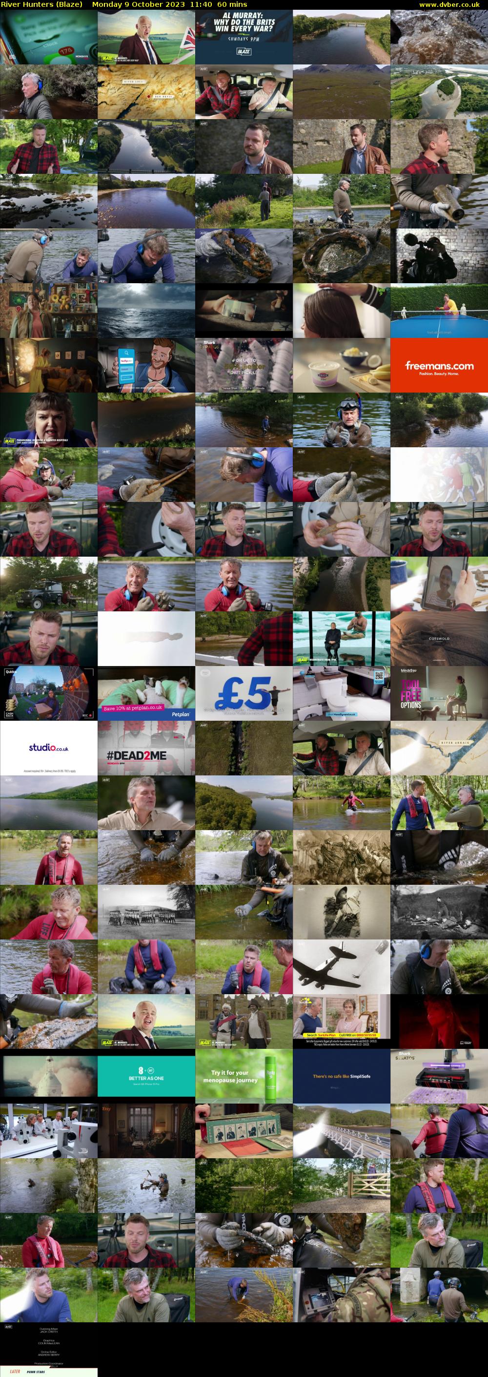 River Hunters (Blaze) Monday 9 October 2023 11:40 - 12:40