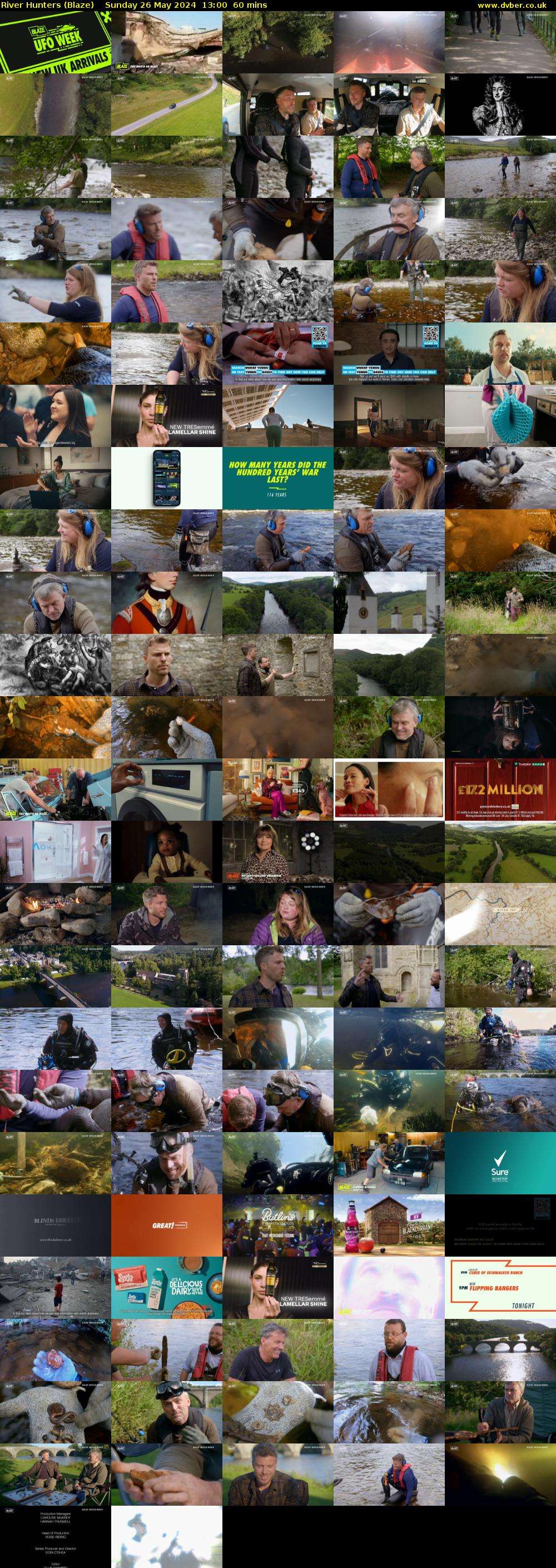 River Hunters (Blaze) Sunday 26 May 2024 13:00 - 14:00
