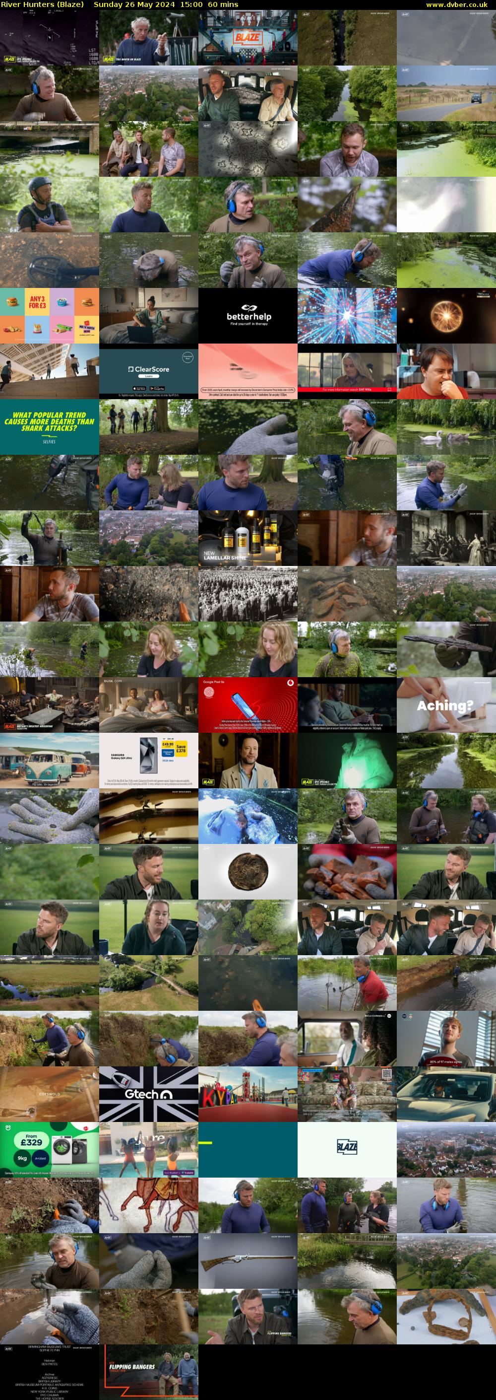 River Hunters (Blaze) Sunday 26 May 2024 15:00 - 16:00