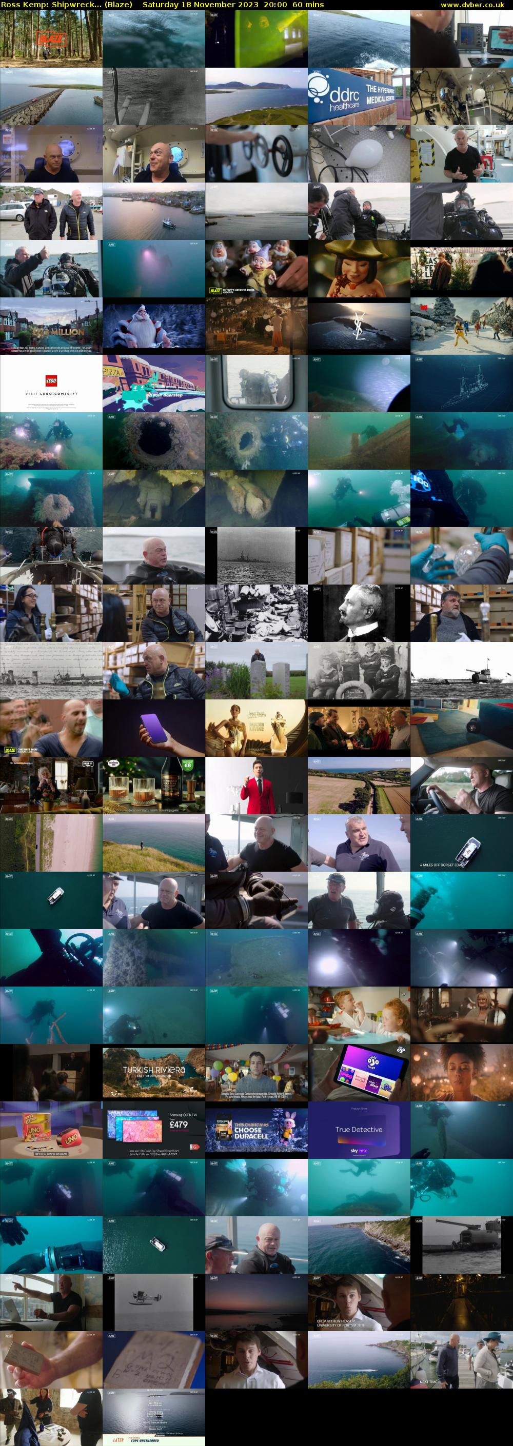 Ross Kemp: Shipwreck... (Blaze) Saturday 18 November 2023 20:00 - 21:00