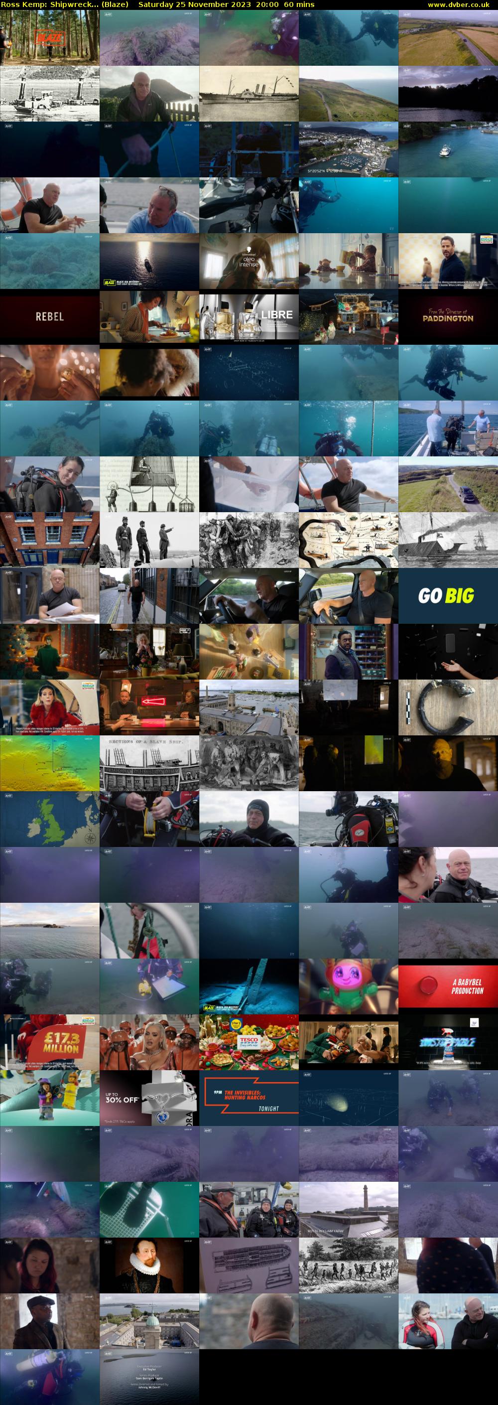 Ross Kemp: Shipwreck... (Blaze) Saturday 25 November 2023 20:00 - 21:00