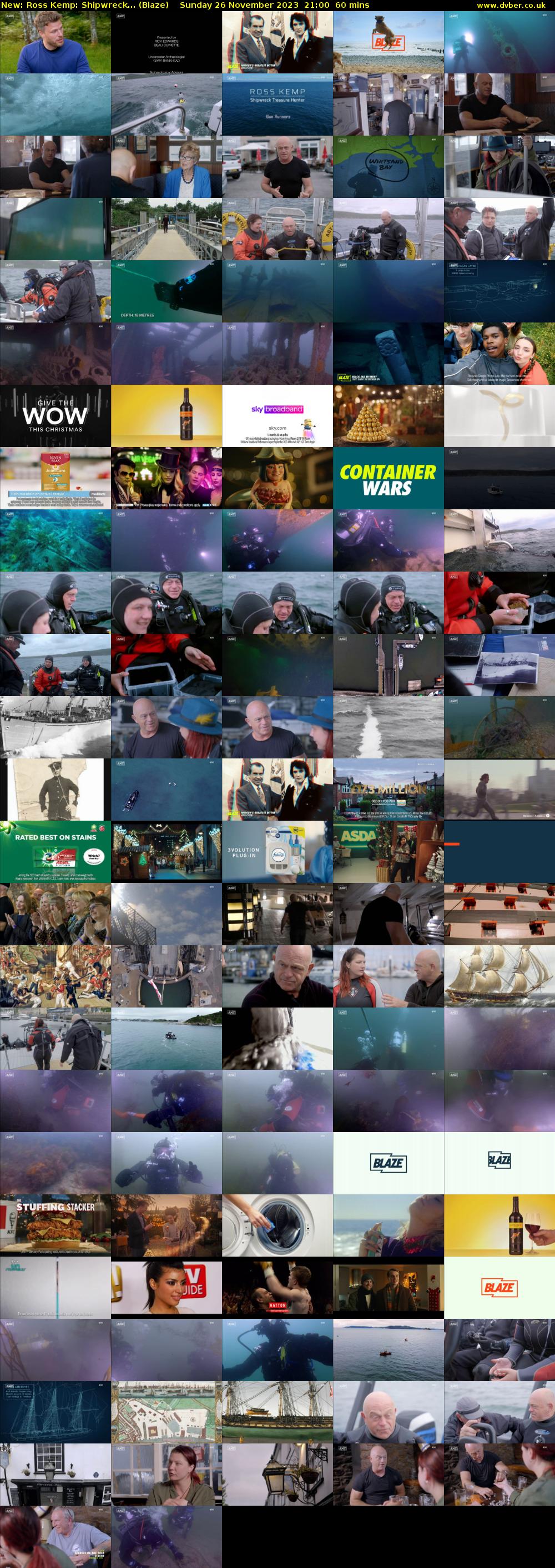 Ross Kemp: Shipwreck... (Blaze) Sunday 26 November 2023 21:00 - 22:00