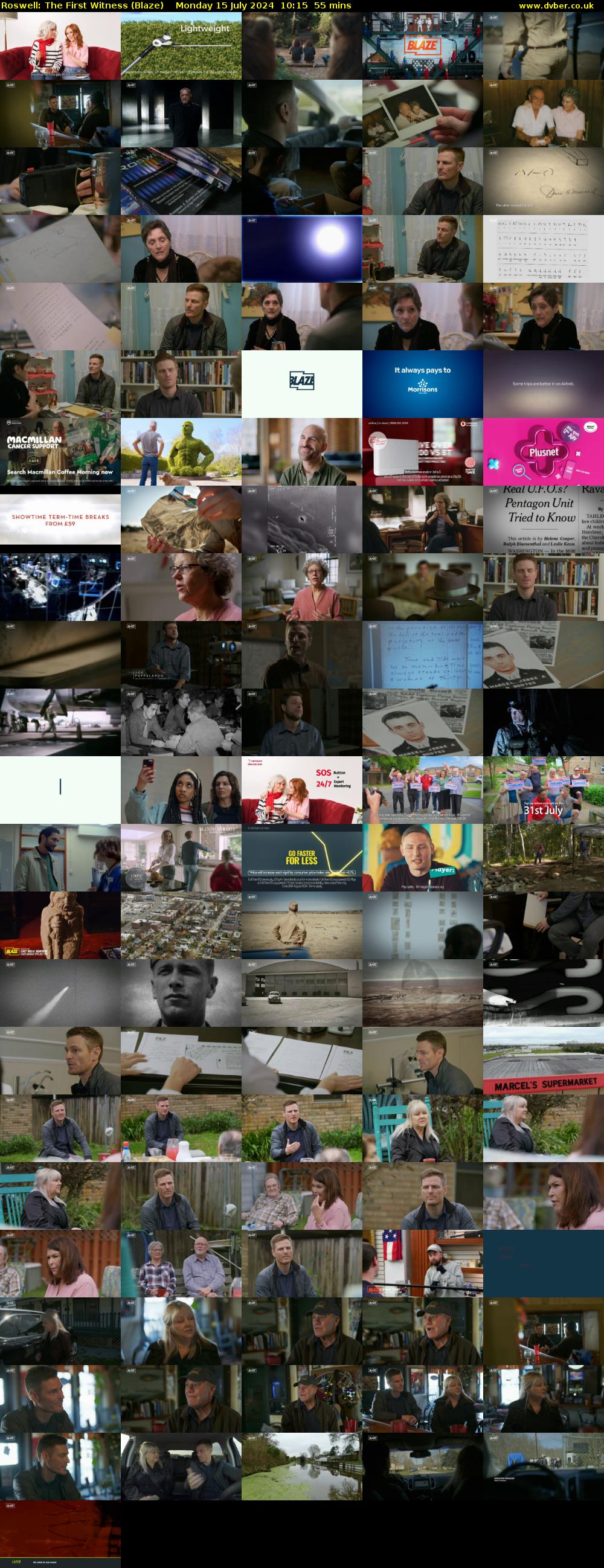 Roswell: The First Witness (Blaze) Monday 15 July 2024 10:15 - 11:10