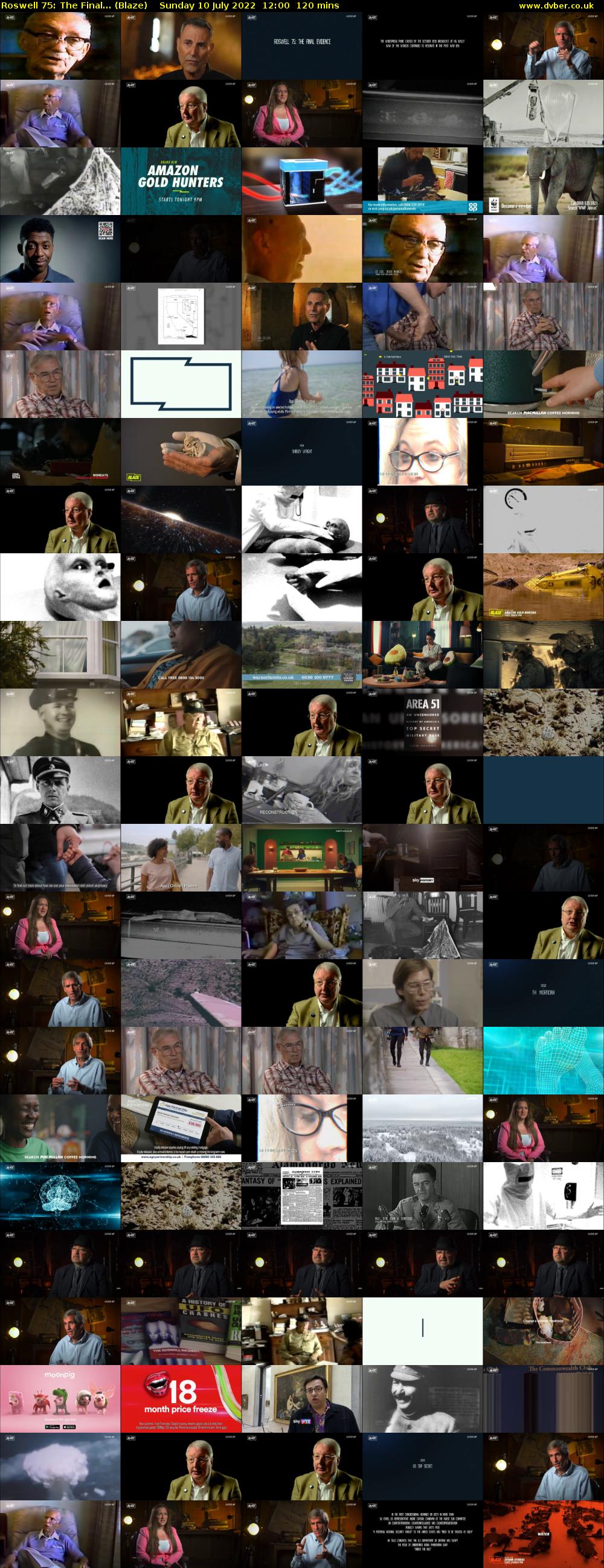Roswell 75: The Final... (Blaze) Sunday 10 July 2022 12:00 - 14:00