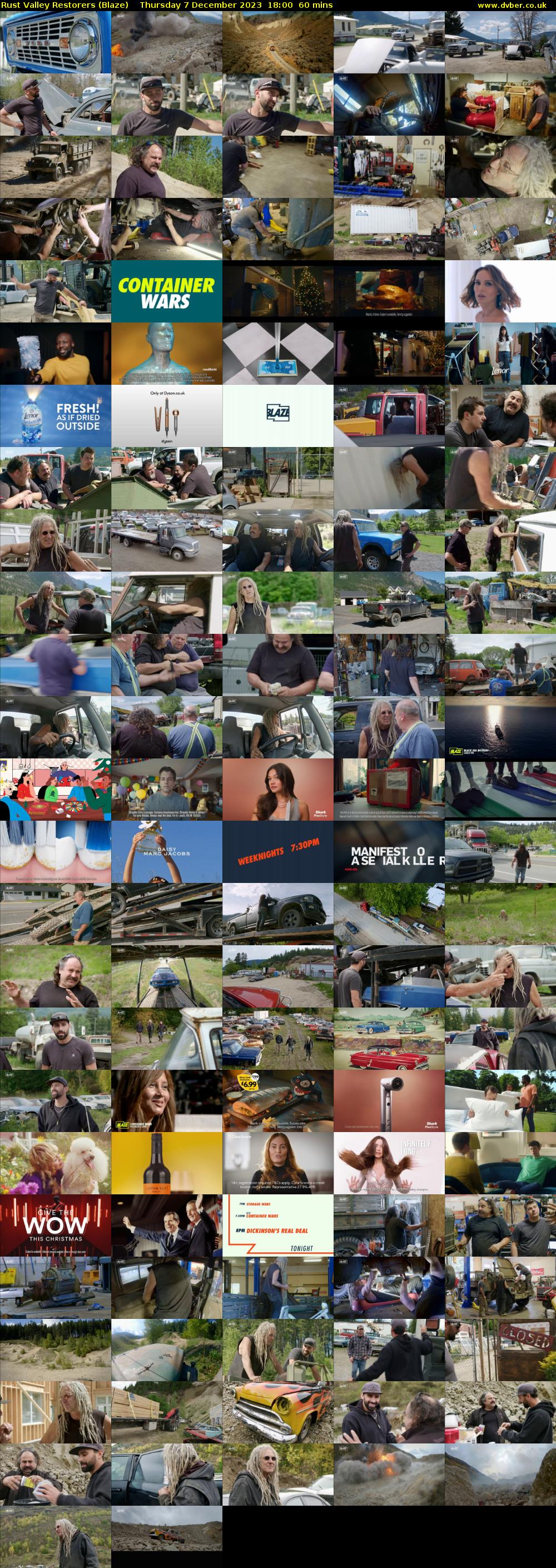 Rust Valley Restorers (Blaze) Thursday 7 December 2023 18:00 - 19:00