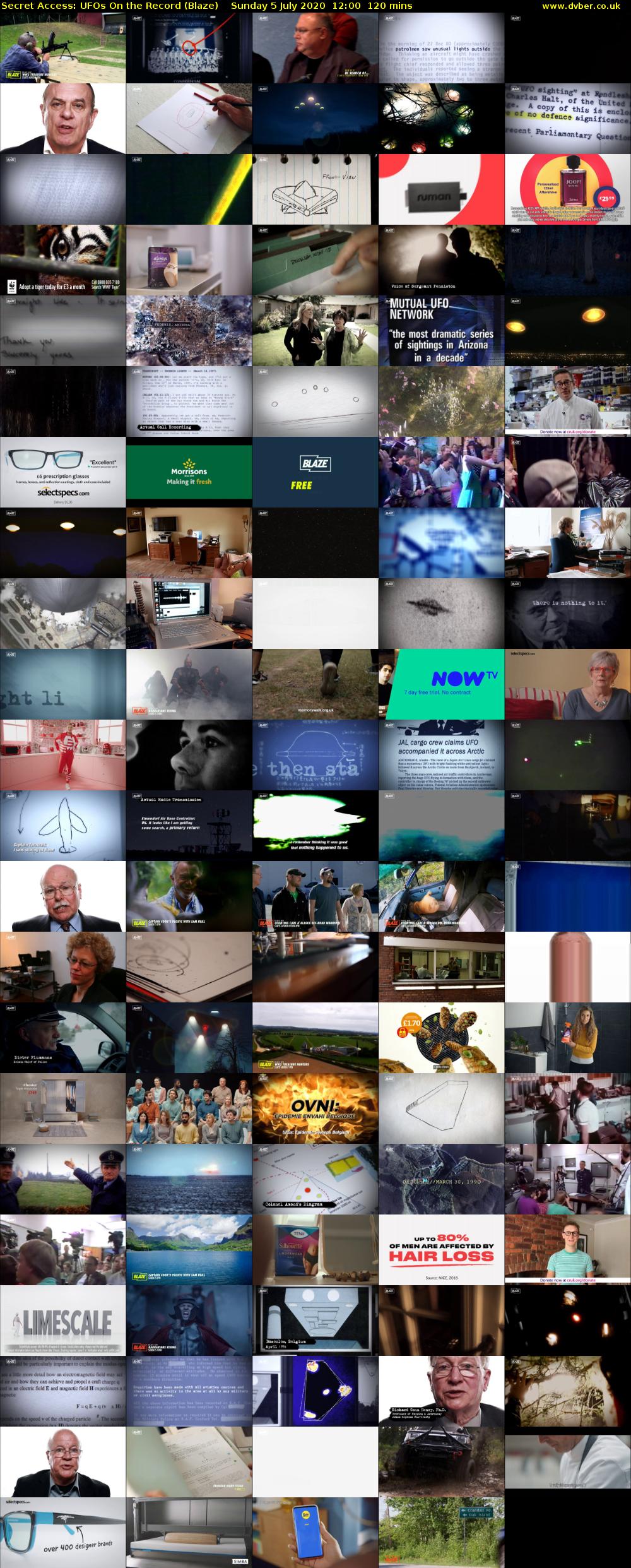 Secret Access: UFOs On the Record (Blaze) Sunday 5 July 2020 12:00 - 14:00
