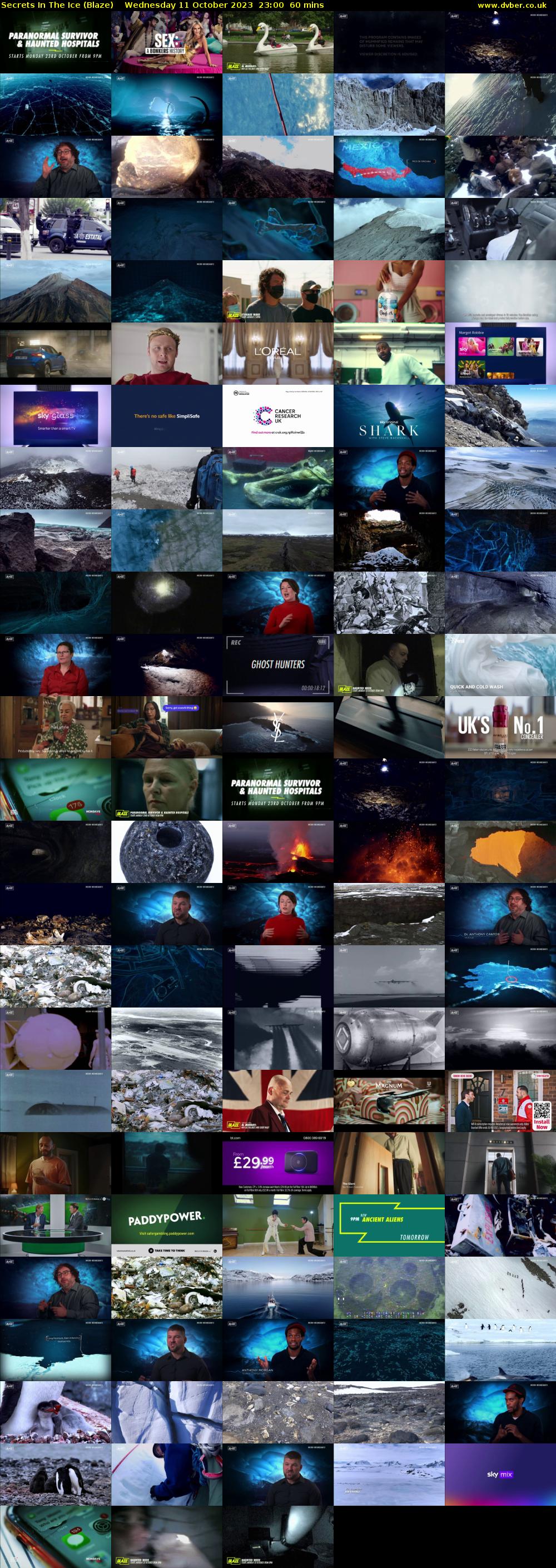 Secrets In The Ice (Blaze) Wednesday 11 October 2023 23:00 - 00:00