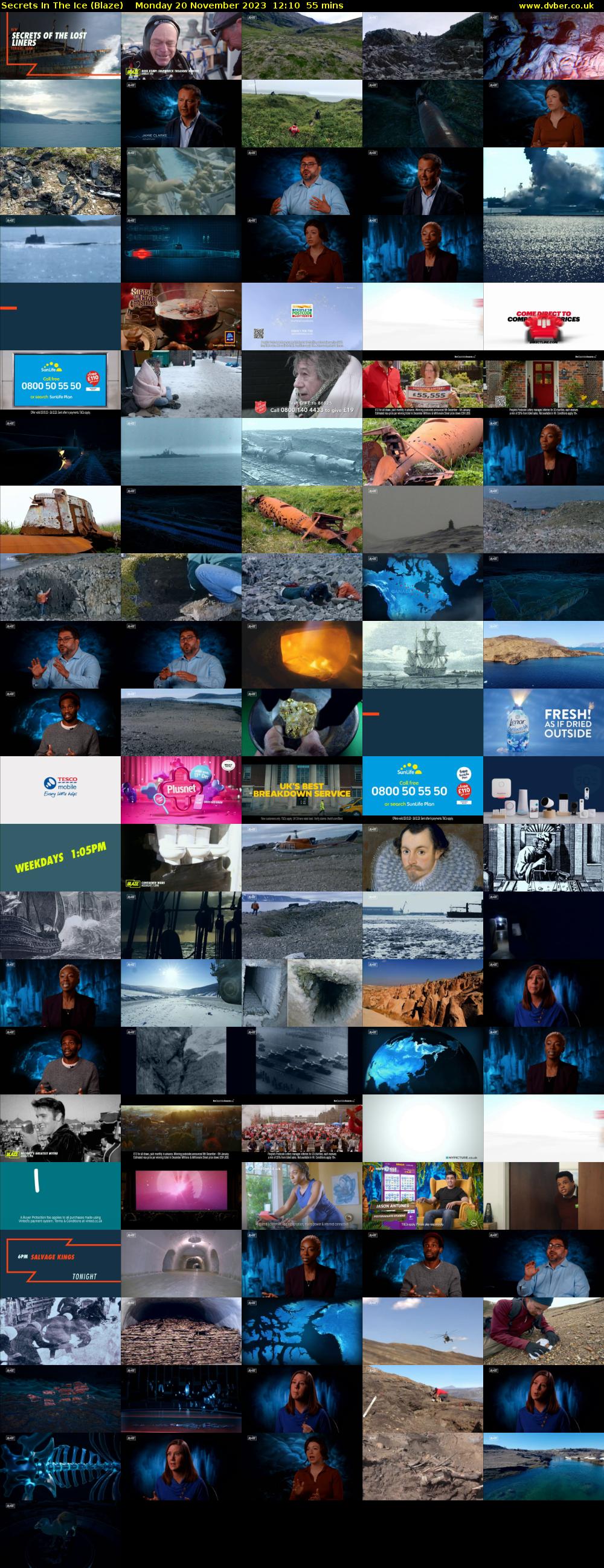 Secrets In The Ice (Blaze) Monday 20 November 2023 12:10 - 13:05