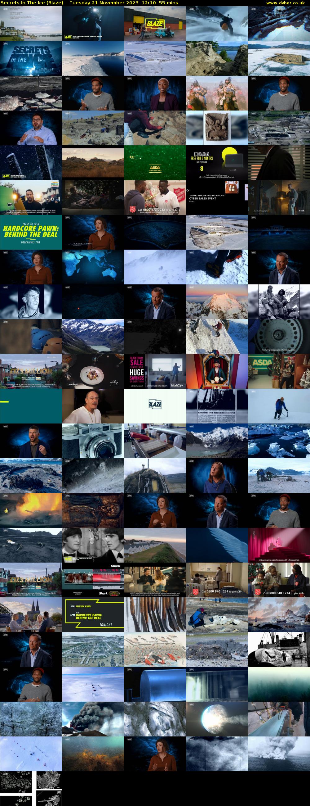 Secrets In The Ice (Blaze) Tuesday 21 November 2023 12:10 - 13:05