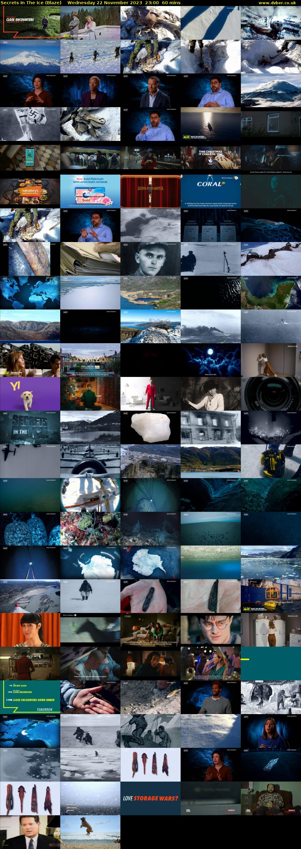 Secrets In The Ice (Blaze) Wednesday 22 November 2023 23:00 - 00:00