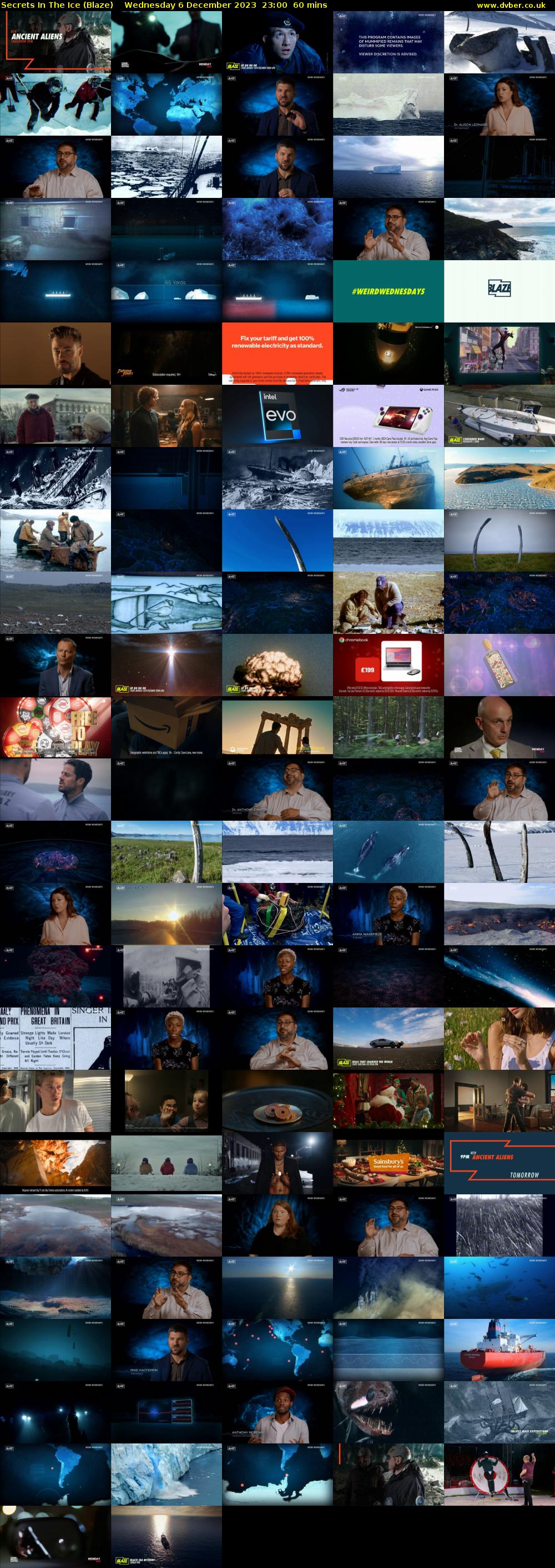 Secrets In The Ice (Blaze) Wednesday 6 December 2023 23:00 - 00:00