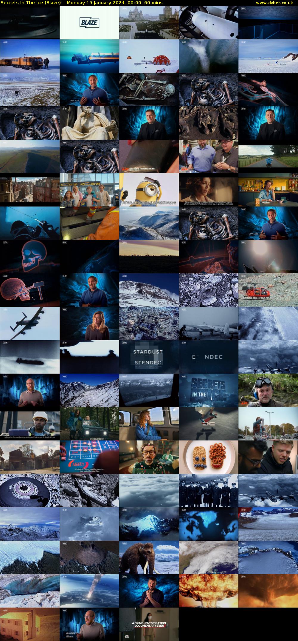 Secrets In The Ice (Blaze) Monday 15 January 2024 00:00 - 01:00