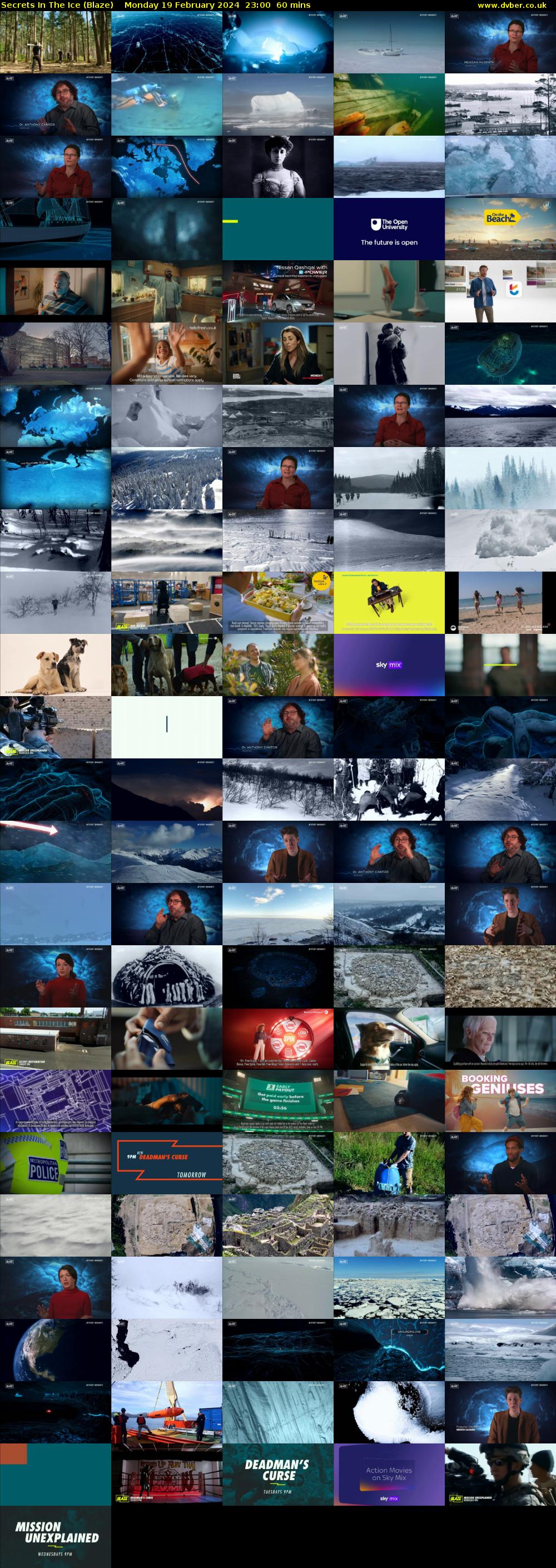 Secrets In The Ice (Blaze) Monday 19 February 2024 23:00 - 00:00