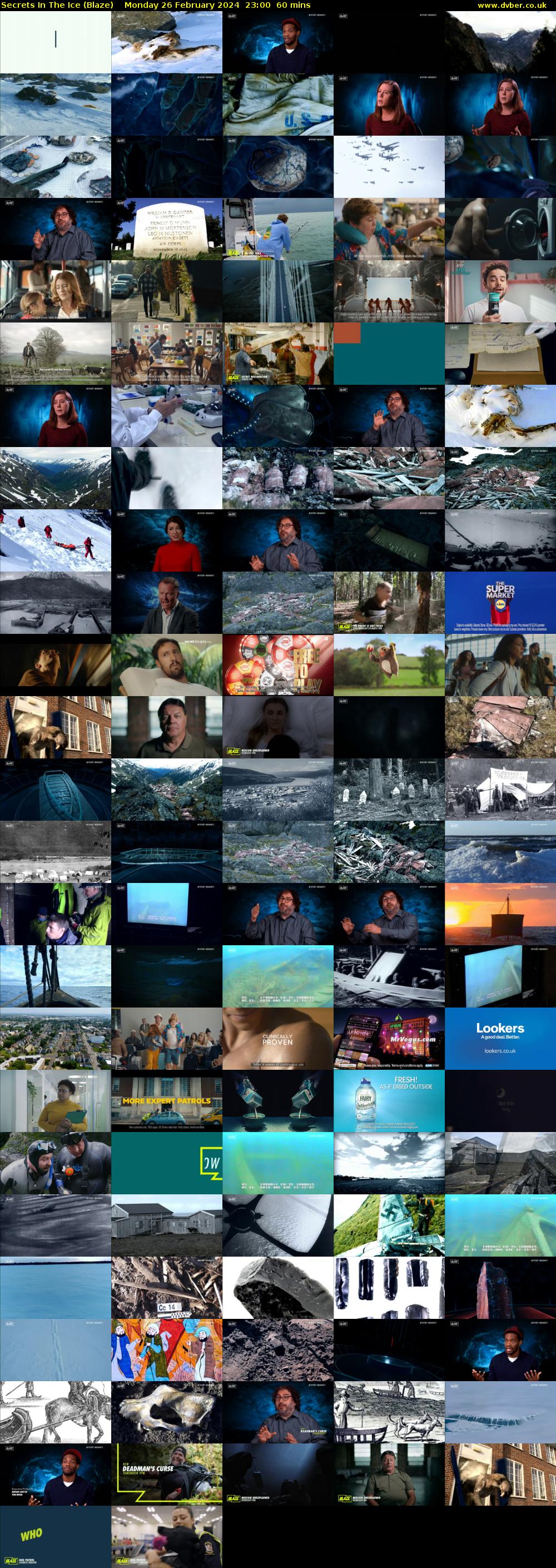 Secrets In The Ice (Blaze) Monday 26 February 2024 23:00 - 00:00