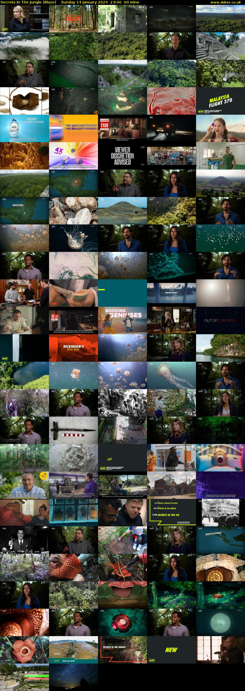 Secrets In The Jungle (Blaze) Sunday 14 January 2024 23:00 - 00:00