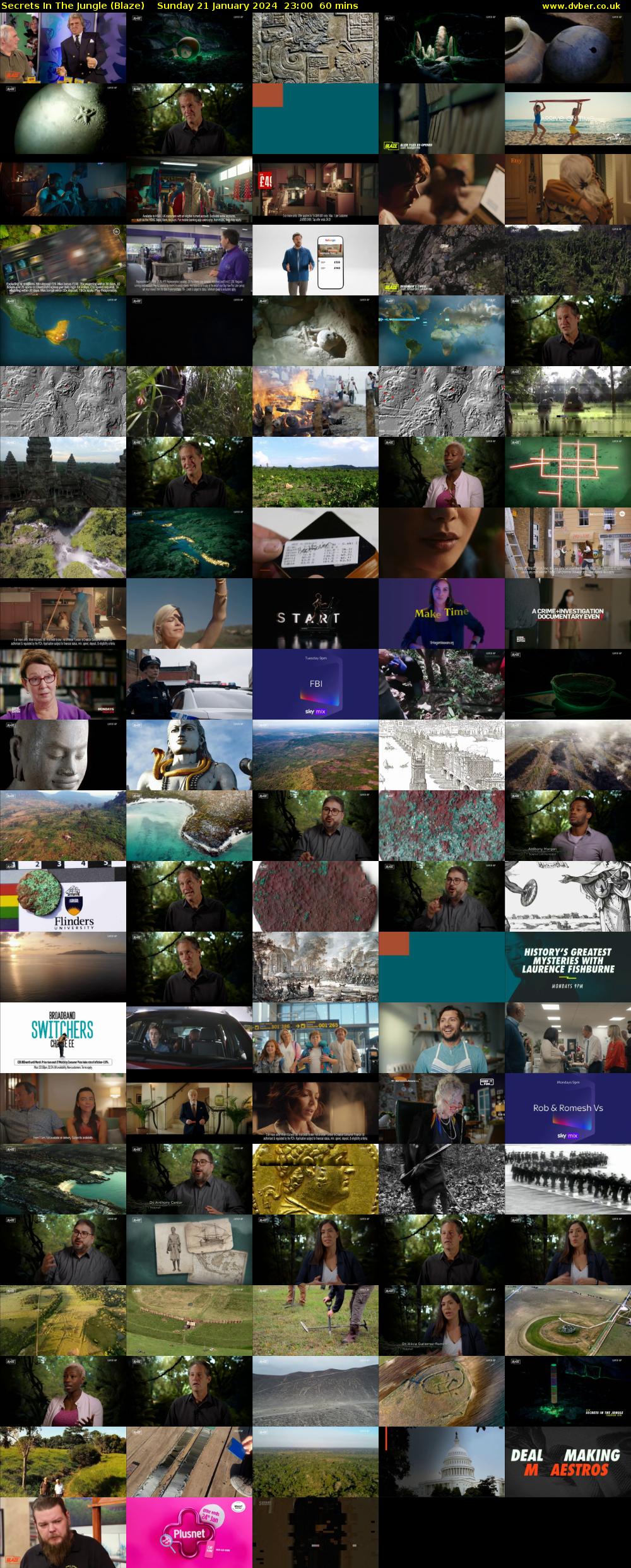 Secrets In The Jungle (Blaze) Sunday 21 January 2024 23:00 - 00:00