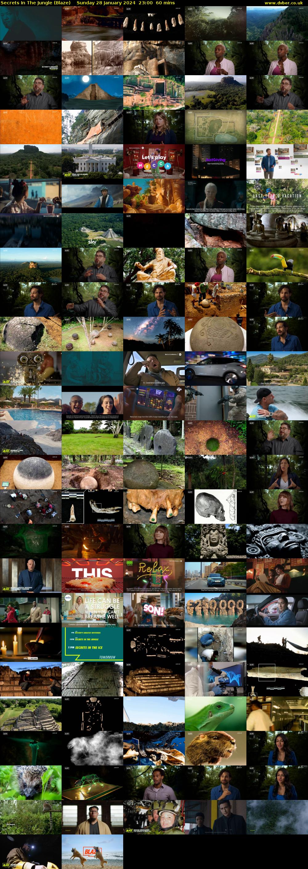 Secrets In The Jungle (Blaze) Sunday 28 January 2024 23:00 - 00:00