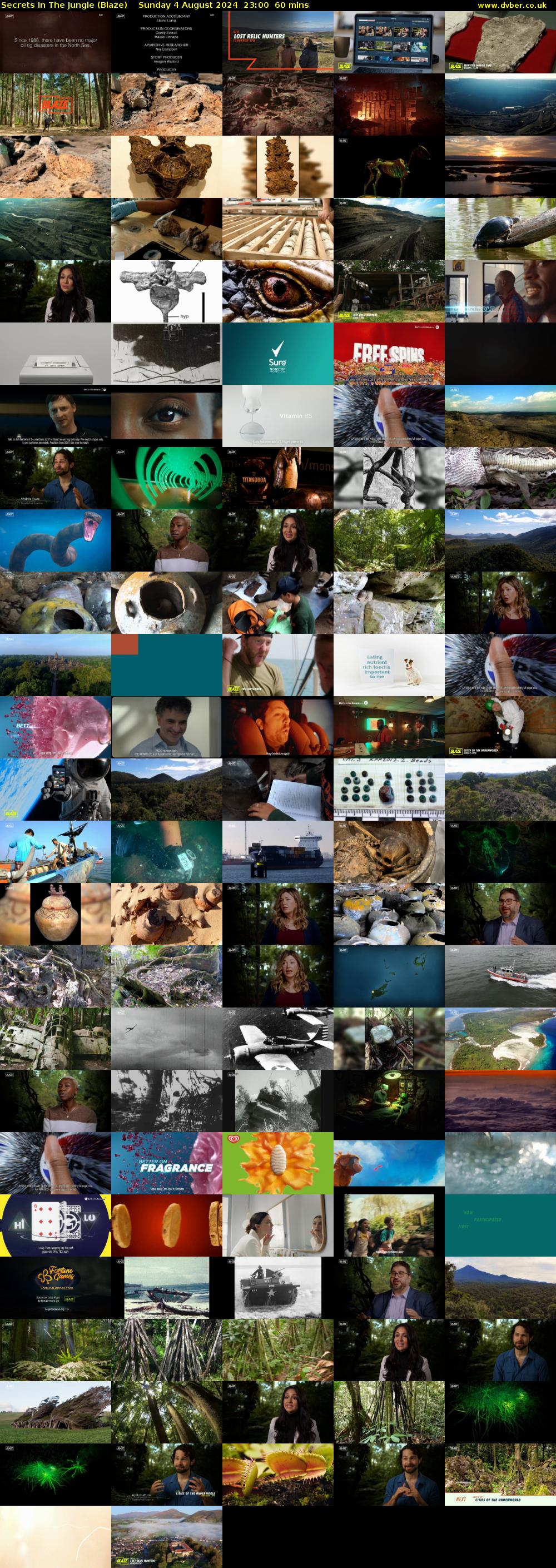 Secrets In The Jungle (Blaze) Sunday 4 August 2024 23:00 - 00:00