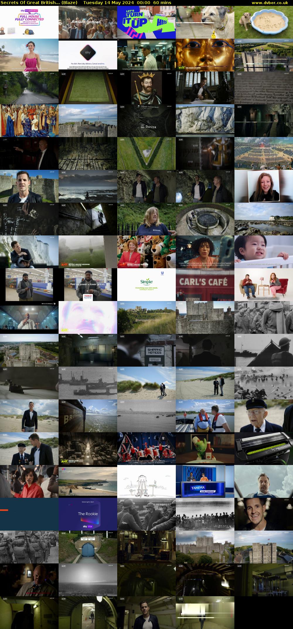 Secrets Of Great British... (Blaze) Tuesday 14 May 2024 00:00 - 01:00