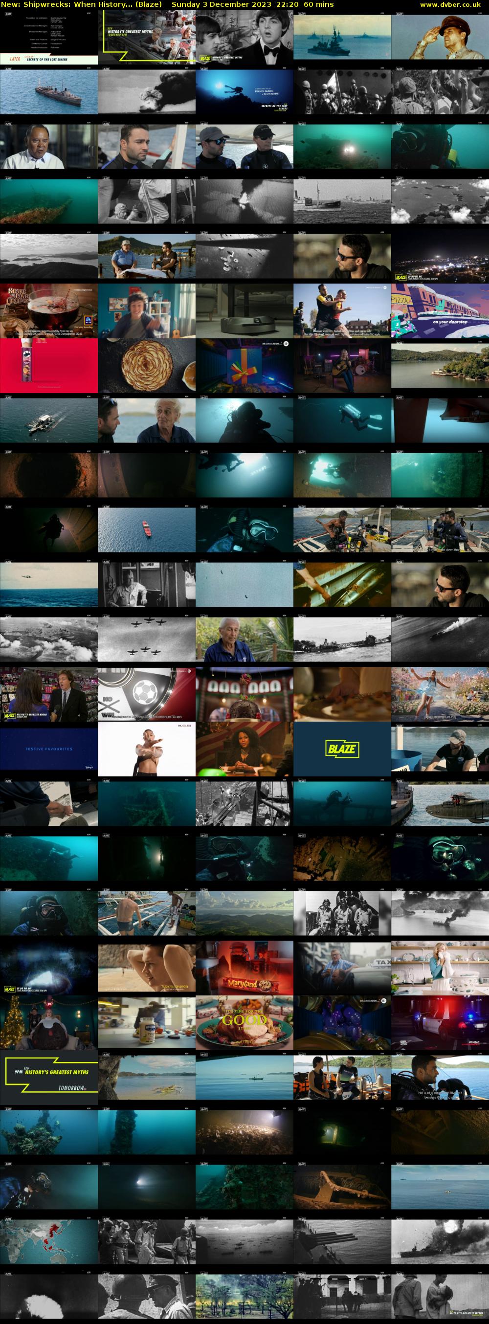 Shipwrecks: When History... (Blaze) Sunday 3 December 2023 22:20 - 23:20