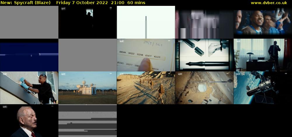 Spycraft (Blaze) Friday 7 October 2022 21:00 - 22:00