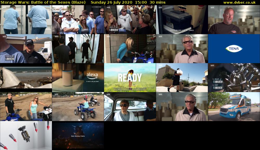 Storage Wars: Battle of the Sexes (Blaze) Sunday 26 July 2020 15:00 - 15:30