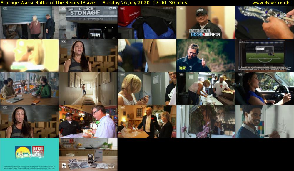 Storage Wars: Battle of the Sexes (Blaze) Sunday 26 July 2020 17:00 - 17:30