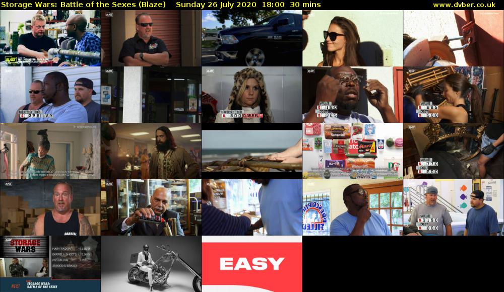 Storage Wars: Battle of the Sexes (Blaze) Sunday 26 July 2020 18:00 - 18:30