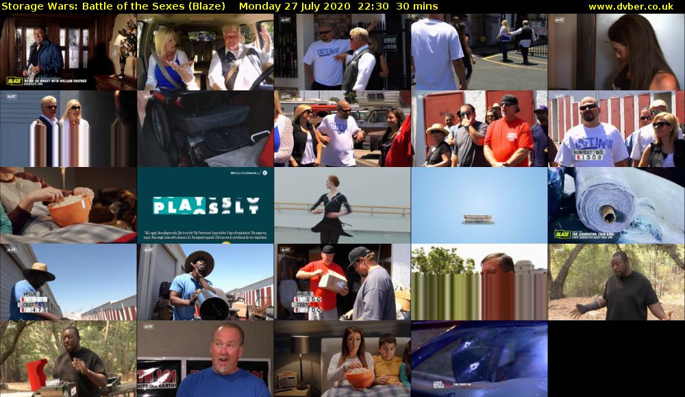 Storage Wars: Battle of the Sexes (Blaze) Monday 27 July 2020 22:30 - 23:00