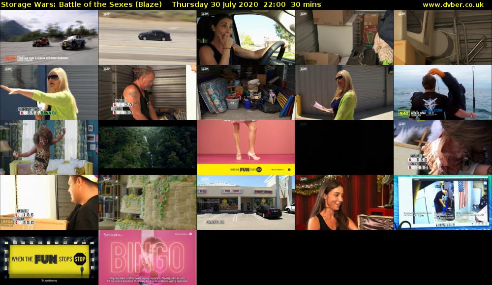 Storage Wars: Battle of the Sexes (Blaze) Thursday 30 July 2020 22:00 - 22:30