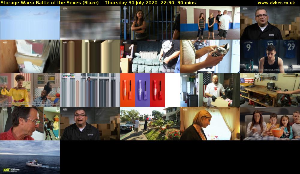 Storage Wars: Battle of the Sexes (Blaze) Thursday 30 July 2020 22:30 - 23:00