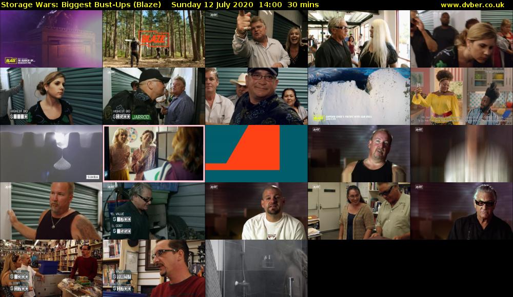 Storage Wars: Biggest Bust-Ups (Blaze) Sunday 12 July 2020 14:00 - 14:30