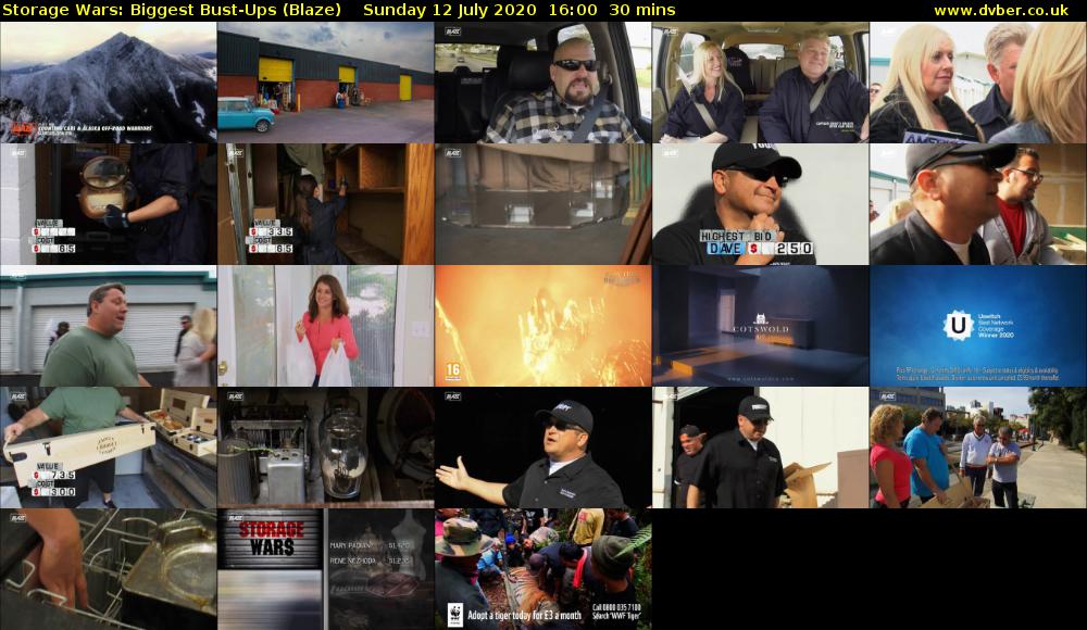 Storage Wars: Biggest Bust-Ups (Blaze) Sunday 12 July 2020 16:00 - 16:30