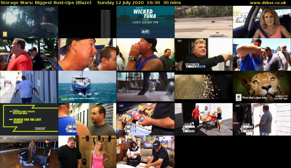 Storage Wars: Biggest Bust-Ups (Blaze) Sunday 12 July 2020 16:30 - 17:00