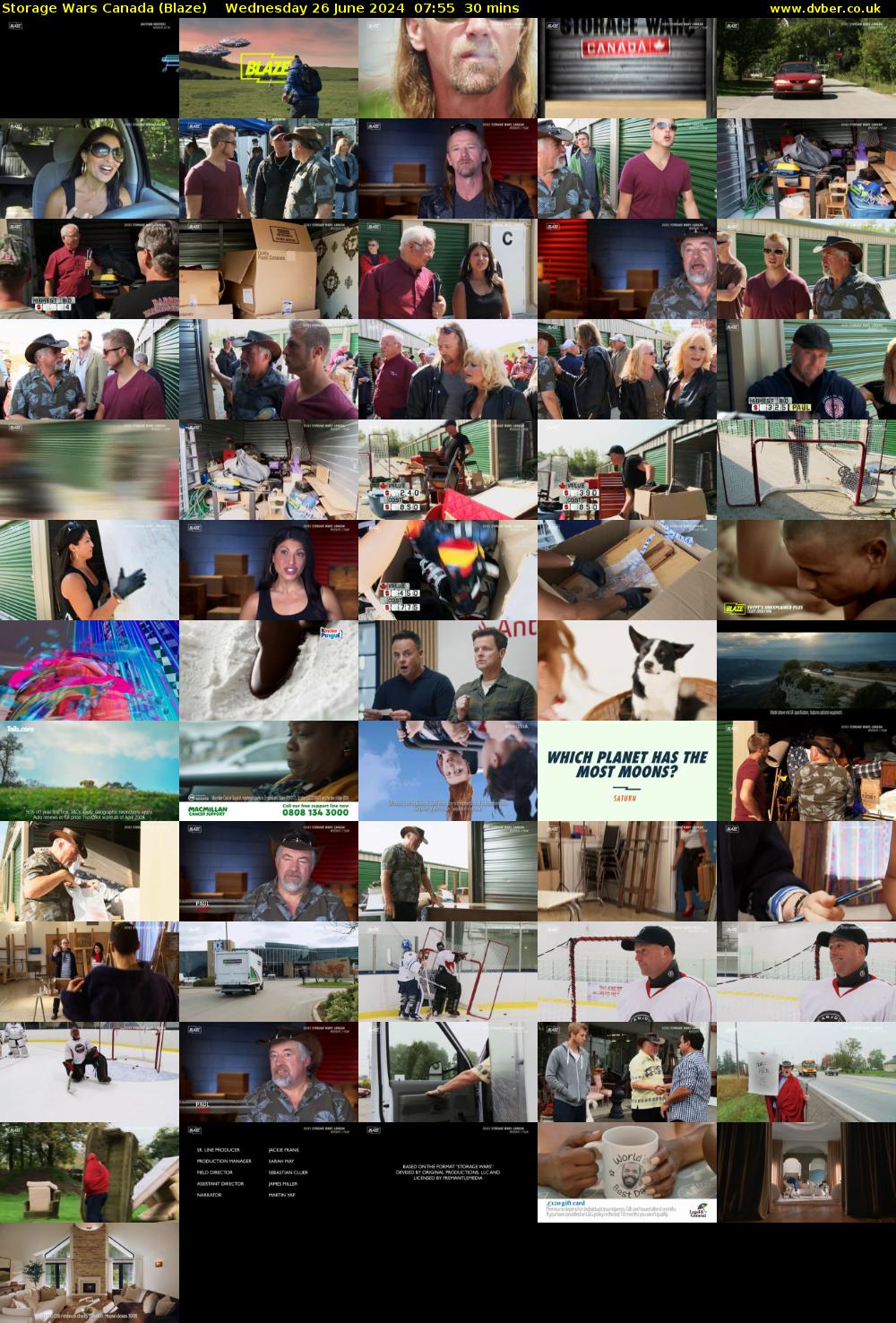 Storage Wars Canada (Blaze) Wednesday 26 June 2024 07:55 - 08:25