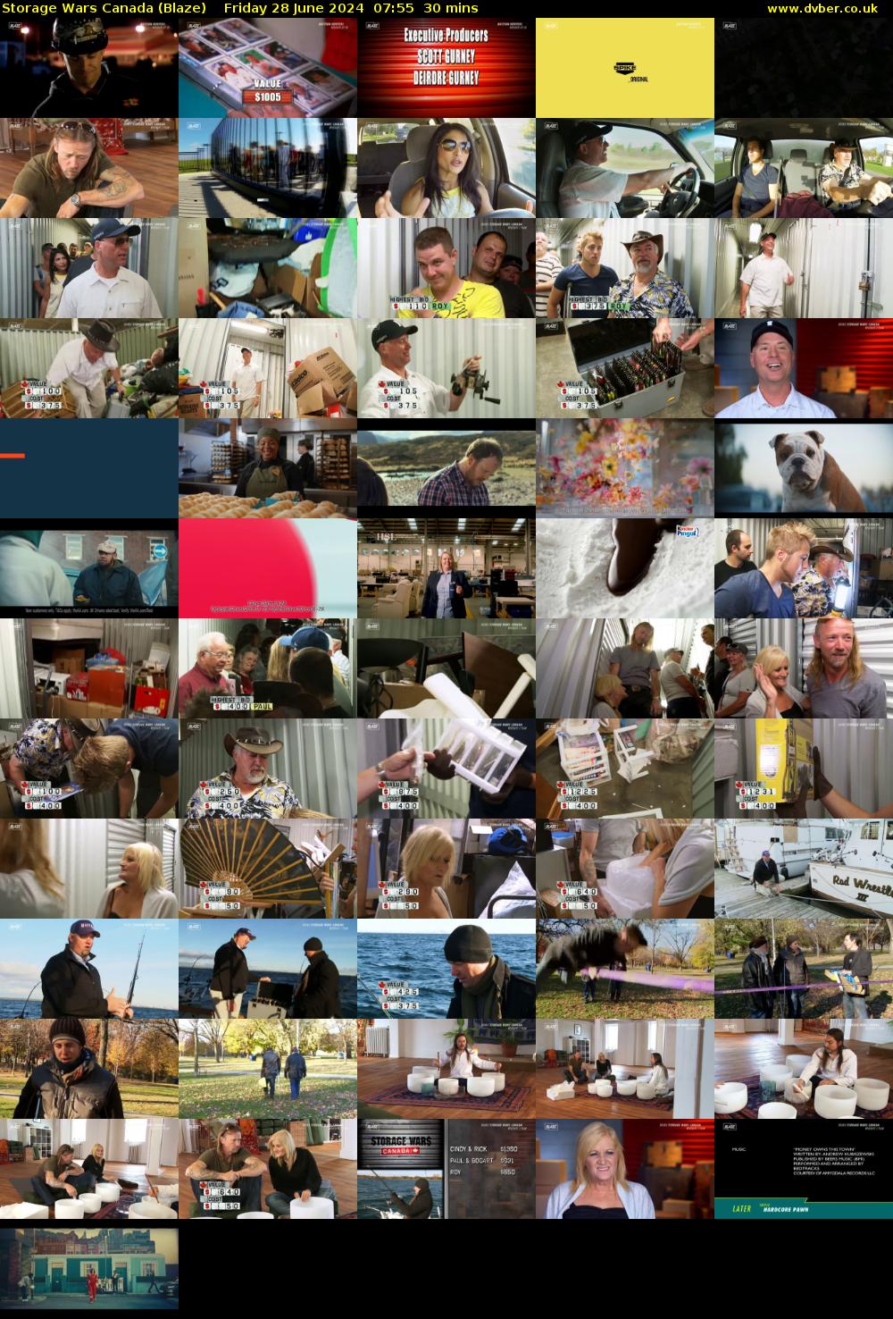 Storage Wars Canada (Blaze) Friday 28 June 2024 07:55 - 08:25