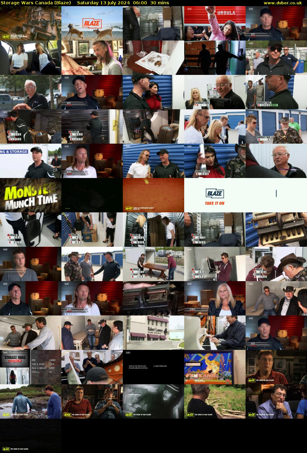 Storage Wars Canada (Blaze) Saturday 13 July 2024 06:00 - 06:30