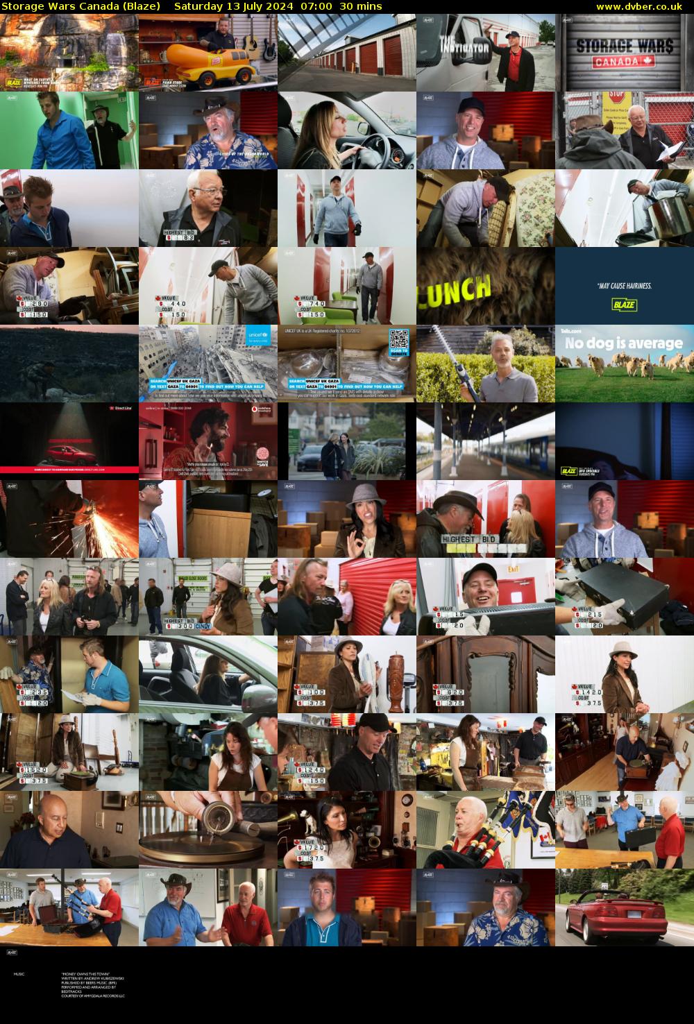 Storage Wars Canada (Blaze) Saturday 13 July 2024 07:00 - 07:30