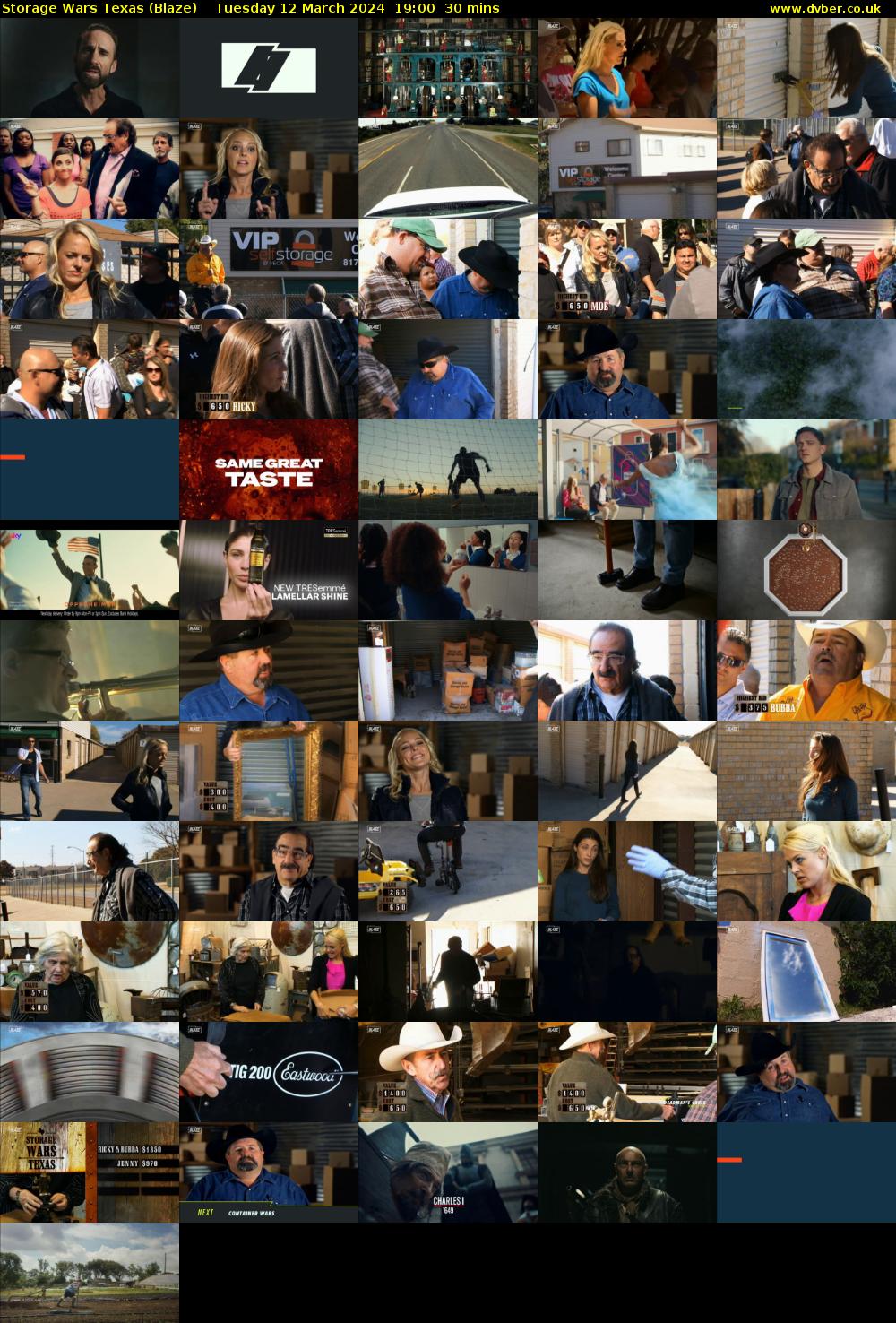 Storage Wars Texas (Blaze) Tuesday 12 March 2024 19:00 - 19:30